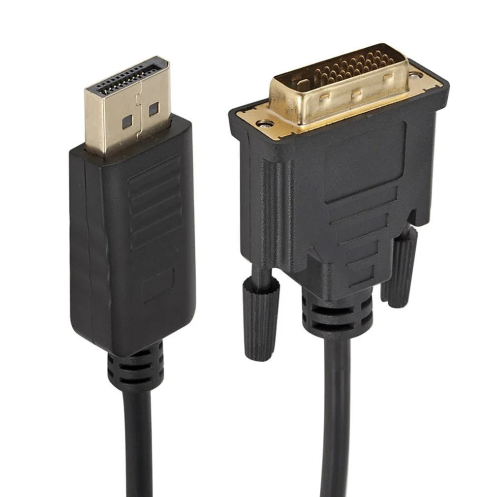 Кабель для преобразования 1 8 м DP в DVI с интеллектуальным чипом IC компьютерный