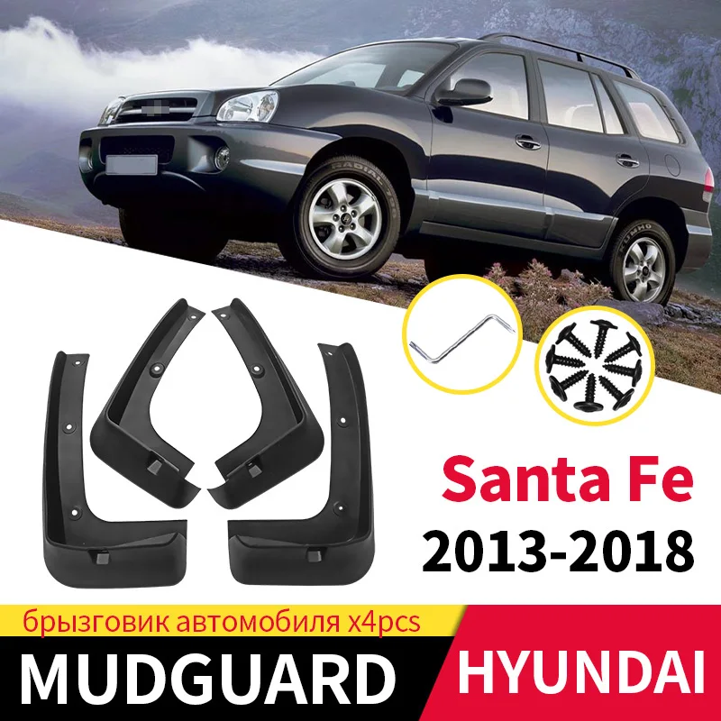 Mudguards Mud Flaps For Hyundai Santa Fe 2013-2018 Front And Rear Wheels Splash Guards Fender Car Accessories 4PCS
Mudguards Mud Flaps For Hyundai Santa Fe 2013-2018 Front And Rear Wheels Splash Guards Fender Car Accessories 4PCS