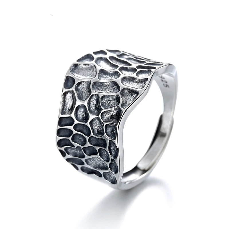 S925 Sterling Silver Rings For Women Irregular Concave Convex Surface Hip Hop Punk Adjustable Ring Wedding Luxury Jewelry 925
S925 Sterling Silver Rings For Women Irregular Concave Convex Surface Hip Hop Punk Adjustable Ring Wedding Luxury Jewelry 925