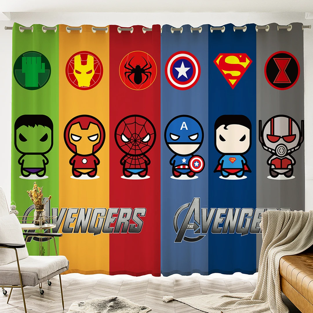 Disney The Avengers Blackout Curtain Cartoon Anime Spiderman Captain America Iron Man Window Drapes Bedroom Kids Room Decor
Disney The Avengers Blackout Curtain Cartoon Anime Spiderman Captain America Iron Man Window Drapes Bedroom Kids Room Decor