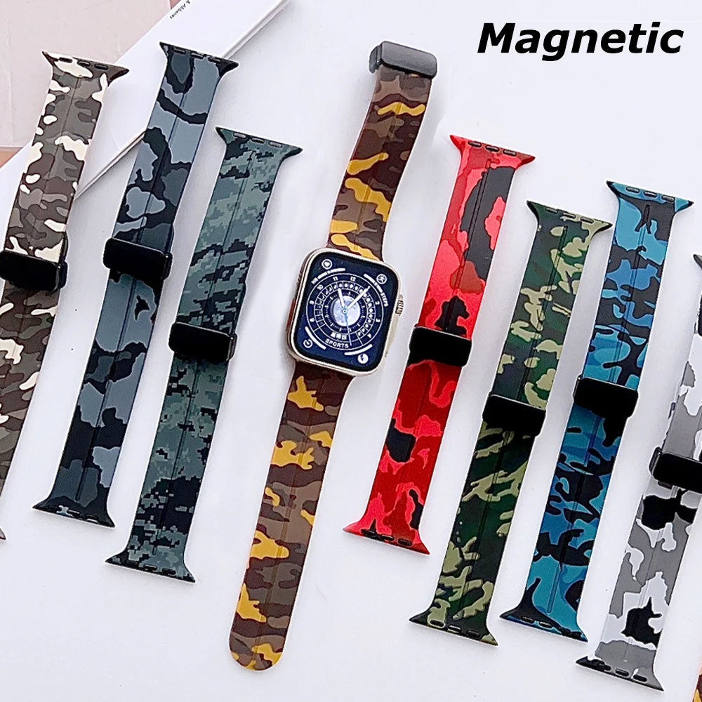 Силиконовый ремешок с принтом для Apple Watch Series 8 7 45 мм 41 мм ultra 49 мм, магнитный браслет для IWatch 8 6 se 5 4 3 2 38 42 мм 40 44 мм
Силиконовый ремешок с принтом для Apple Watch Series 8 7 45 мм 41 мм ultra 49 мм, магнитный браслет для IWatch 8 6 se 5 4 3 2 38 42 мм 40 44 мм