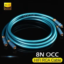 1 m~30m High wind Ortofon 8N high purity square core copper fired audio signal cable audio RCA double lotus wire scattered money