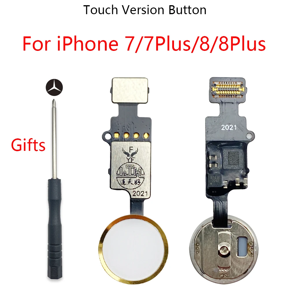 Touch Version Home Button Flex Cable For iPhone 7 7Plus 8 Plus Universal Back Return Function Solution No Touch ID
Touch Version Home Button Flex Cable For iPhone 7 7Plus 8 Plus Universal Back Return Function Solution No Touch ID