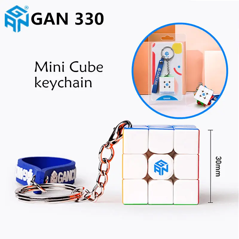 Брелок GAN 330-кубик Gan330 мини брелок Волшебная скорость Gan 3X3 куб без наклеек Gans