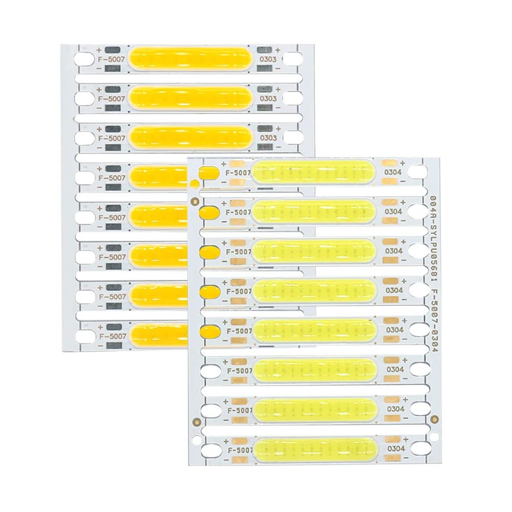 

8pcs 1W 3W 5W 300mA COB LED Light Chip 3V 9V 12V 15V 17V For FlashLight Wall Lamps lights LED Tube DIY