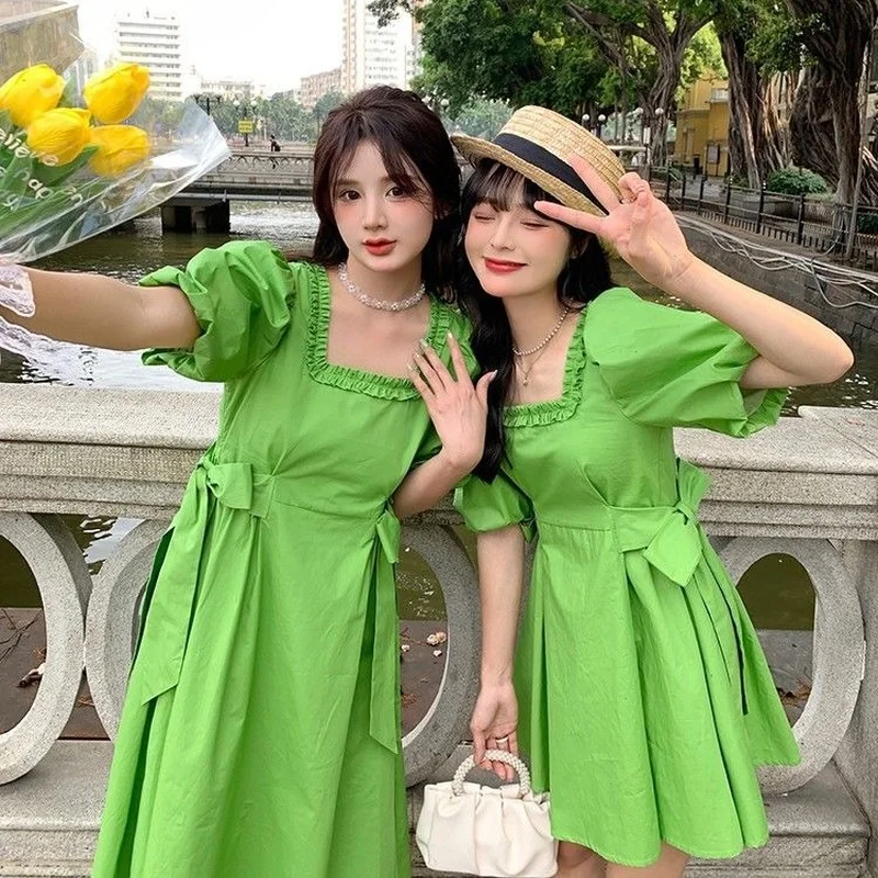 Green Dress for Women Girl Mini Dress Vintage Korean Party Fairycore A Line Pleated Dress Clothes Summer Beach Clothing 2022
Green Dress for Women Girl Mini Dress Vintage Korean Party Fairycore A Line Pleated Dress Clothes Summer Beach Clothing 2022
