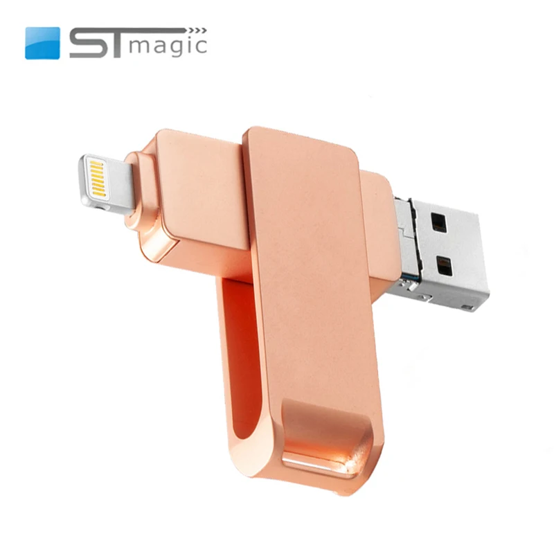 

STmagic High Speed 3 IN 1 USB 3.0 Flash Drives Pendrive USB Key OTG U-disk 64GB 32GB 128GB 256GB Pen Driver Cle USB for iPhone