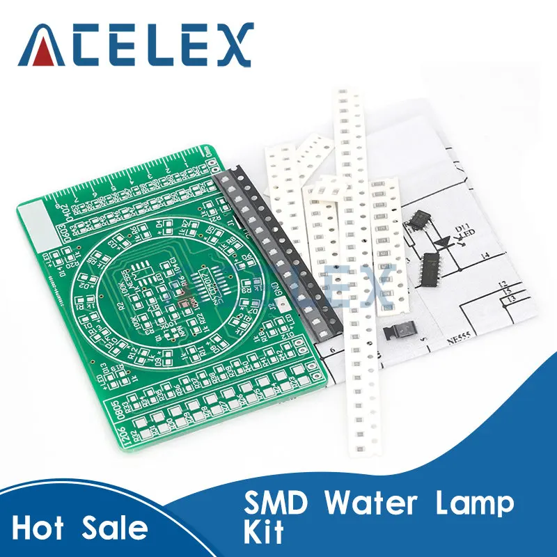 (Loose parts) Mounting element welding exercise board CD4017 water lamp kit Mounting exercise board diy kit
(Loose parts) Mounting element welding exercise board CD4017 water lamp kit Mounting exercise board diy kit