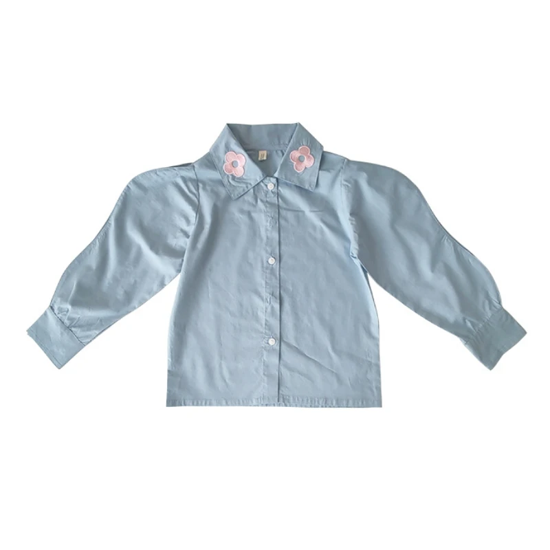 WLG Girls Blouse Kids Whie Blue Floral Embroidery Shirt Baby Girl Spring Fall Puff Sleeve Shirts for 2-7 Years
WLG Girls Blouse Kids Whie Blue Floral Embroidery Shirt Baby Girl Spring Fall Puff Sleeve Shirts for 2-7 Years
