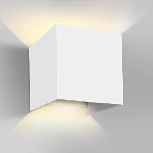 6W Wall Light Waterproof Wall Lamp Indoor Wall Mounted Sensor Lamp for Bedroom Living Room Outdoor, White, Warm White Light
6W Wall Light Waterproof Wall Lamp Indoor Wall Mounted Sensor Lamp for Bedroom Living Room Outdoor, White, Warm White Light