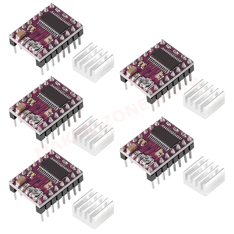 5Pcs DRV8825 Stepper Motor Driver Module with Heat Sink for 3D Printer Rrerap Ramps 1.4 A4988 StepStick
5Pcs DRV8825 Stepper Motor Driver Module with Heat Sink for 3D Printer Rrerap Ramps 1.4 A4988 StepStick