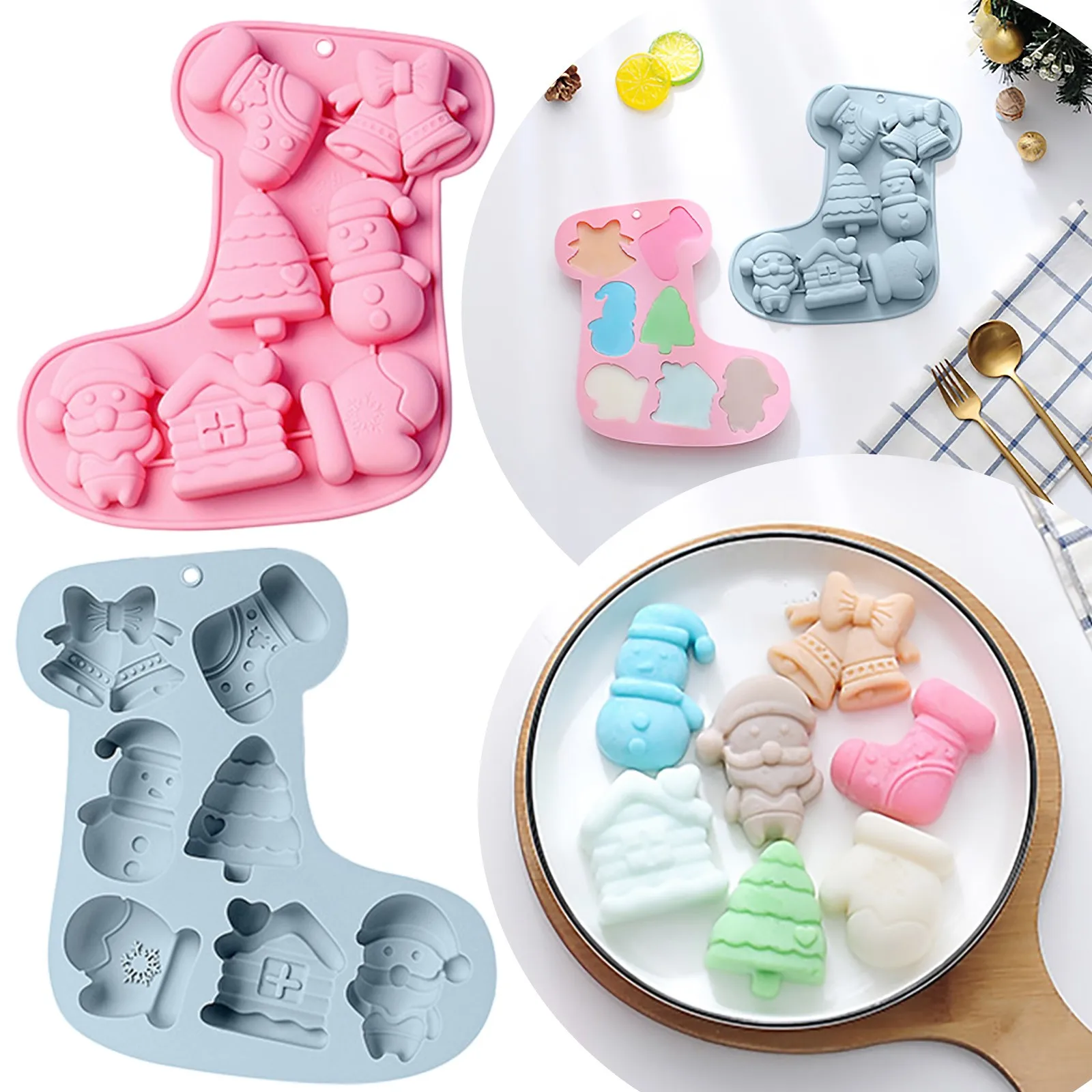 Snowman Snowflakes Christmas Tree Stockings Chocolate Party Cake Decorating Tools Diy Fondant Silicone Mold For Baking Bakeware
Snowman Snowflakes Christmas Tree Stockings Chocolate Party Cake Decorating Tools Diy Fondant Silicone Mold For Baking Bakeware