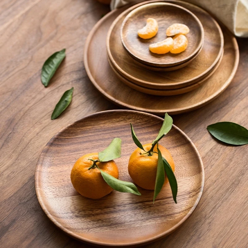 Dish Set Sushi Round Solid Wood Tray Tableware Sets Trinket Tea Fruit Tray Dessert Plates Acacia Wooden Dinner Breakfast Plates
Dish Set Sushi Round Solid Wood Tray Tableware Sets Trinket Tea Fruit Tray Dessert Plates Acacia Wooden Dinner Breakfast Plates