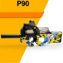P90 Toy Gun Assault Sniper Weapon Water Bullet Gun Outdoor Live CS Game Electric Bursts Paintball Pistol Toys For Children