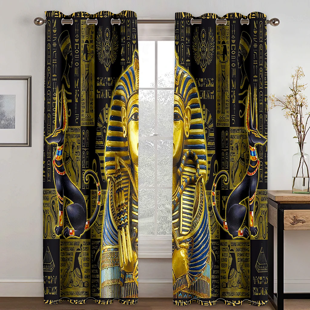 3D Black&gold Egyptian Window Curtains Egyptian Gods Ancient Logo Details Living Room Decorative Bedroom Coffee Drapes
3D Black&gold Egyptian Window Curtains Egyptian Gods Ancient Logo Details Living Room Decorative Bedroom Coffee Drapes