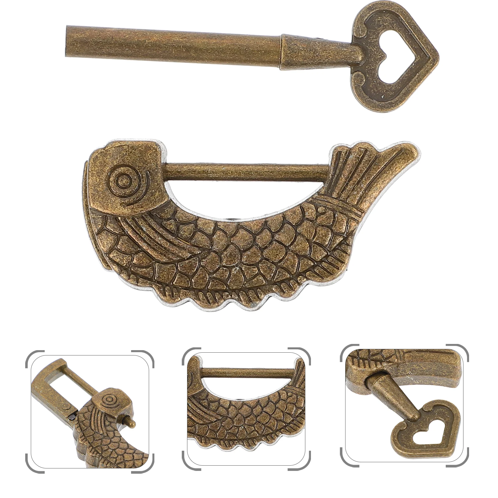 Fish Lock Vintage Suitcase Safe Mini Padlocks Old Fashioned Mini Vintage Padlock Suitcase Mini Latches Zinc Alloy Case Padlock
Fish Lock Vintage Suitcase Safe Mini Padlocks Old Fashioned Mini Vintage Padlock Suitcase Mini Latches Zinc Alloy Case Padlock