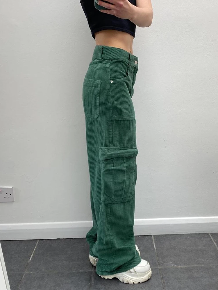 WeiYao Y2K Pockets Button Corduroy Pants Vintage Loose Straight Trousers Chic Women Autumn Sporty Casual Retro Sweatpants New
WeiYao Y2K Pockets Button Corduroy Pants Vintage Loose Straight Trousers Chic Women Autumn Sporty Casual Retro Sweatpants New
