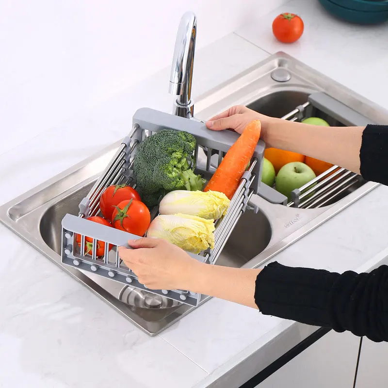 WHYY сливная корзина для кухонной раковины, регулируемый телескопический держатель губки, полка для фильтра раковины, полка для чаши с фрукта...
WHYY сливная корзина для кухонной раковины, регулируемый телескопический держатель губки, полка для фильтра раковины, полка для чаши с фрукта...