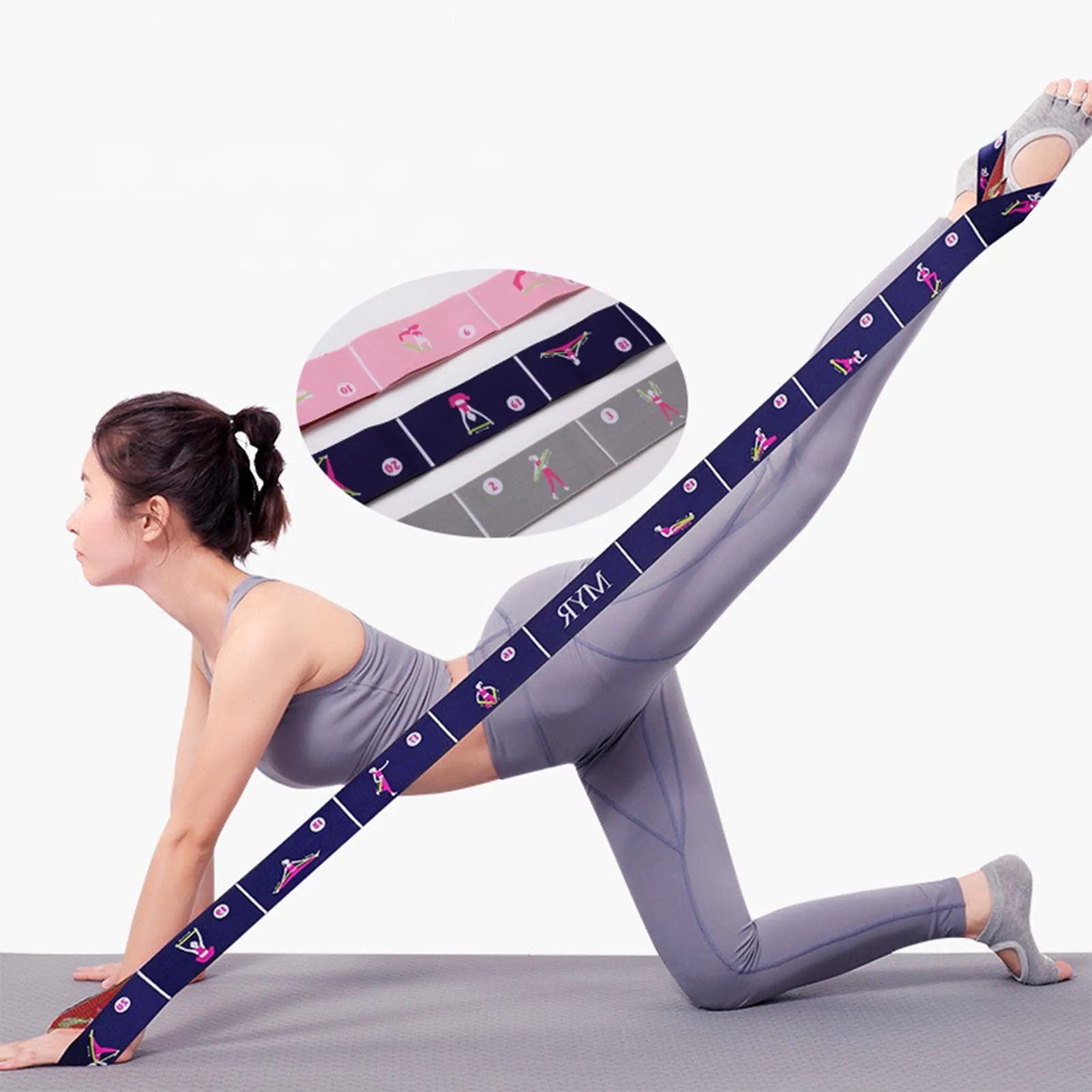 Yoga Pull Strap Belt Polyester Latex Elastic Latin Dance Stretching Band Loop Yoga Pilates GYM Fitness Exercise Resistance Bands
Yoga Pull Strap Belt Polyester Latex Elastic Latin Dance Stretching Band Loop Yoga Pilates GYM Fitness Exercise Resistance Bands