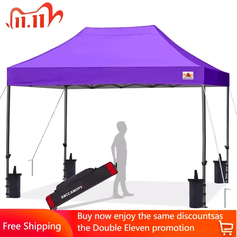 Patio Pop Up Canopy Tent 10x15 Commercial-Series (Purple) Camping Supplies Tents Shelters Hiking
Patio Pop Up Canopy Tent 10x15 Commercial-Series (Purple) Camping Supplies Tents Shelters Hiking