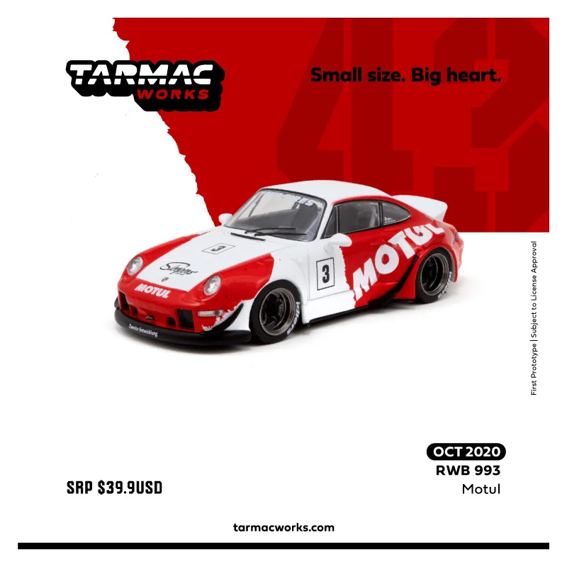 Tarmac works TW 1:43 Porsche wide body 911 modified RWB 993 Motul No. 3 alloy car model
Tarmac works TW 1:43 Porsche wide body 911 modified RWB 993 Motul No. 3 alloy car model