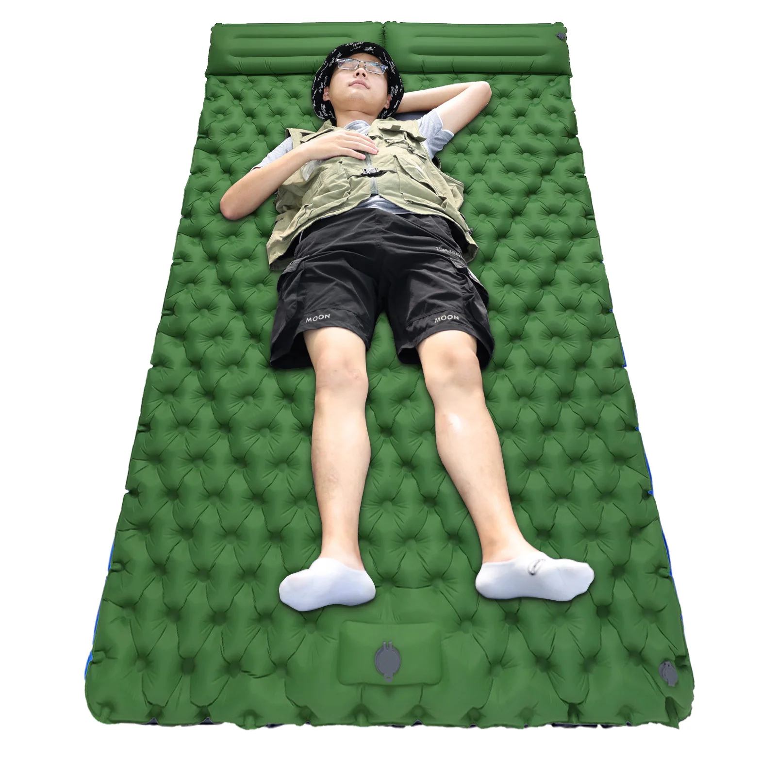 Self-Inflating Sleeping Pad Foot Press Camping Pad Waterproof Double Sleeping Mat For Camping Hiking Traveling Build In Foot
Self-Inflating Sleeping Pad Foot Press Camping Pad Waterproof Double Sleeping Mat For Camping Hiking Traveling Build In Foot