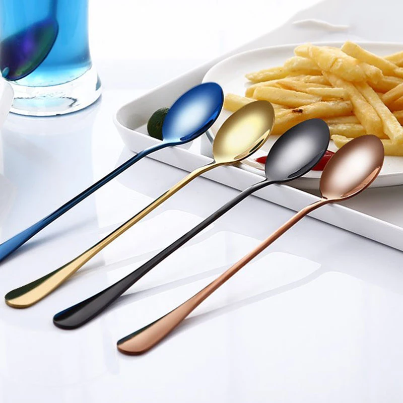 Long Handled Coffee Stirring Spoon Stainless Steel Round Head Ice Cream Dessert Tea Spoons Tableware Kitchen Gadgets Dinnerware
Long Handled Coffee Stirring Spoon Stainless Steel Round Head Ice Cream Dessert Tea Spoons Tableware Kitchen Gadgets Dinnerware