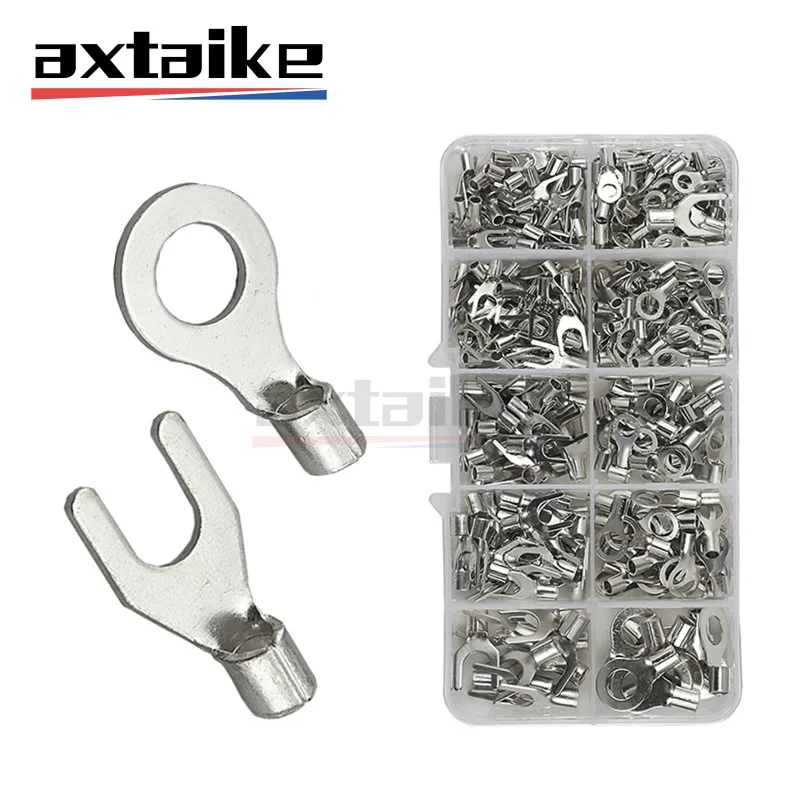 320Pcs Terminal Connector Assortment Kit Cold Pressed OT/UT Crimp Wire Terminals Copper Nose Wiring Fork Set Brass Cable
320Pcs Terminal Connector Assortment Kit Cold Pressed OT/UT Crimp Wire Terminals Copper Nose Wiring Fork Set Brass Cable