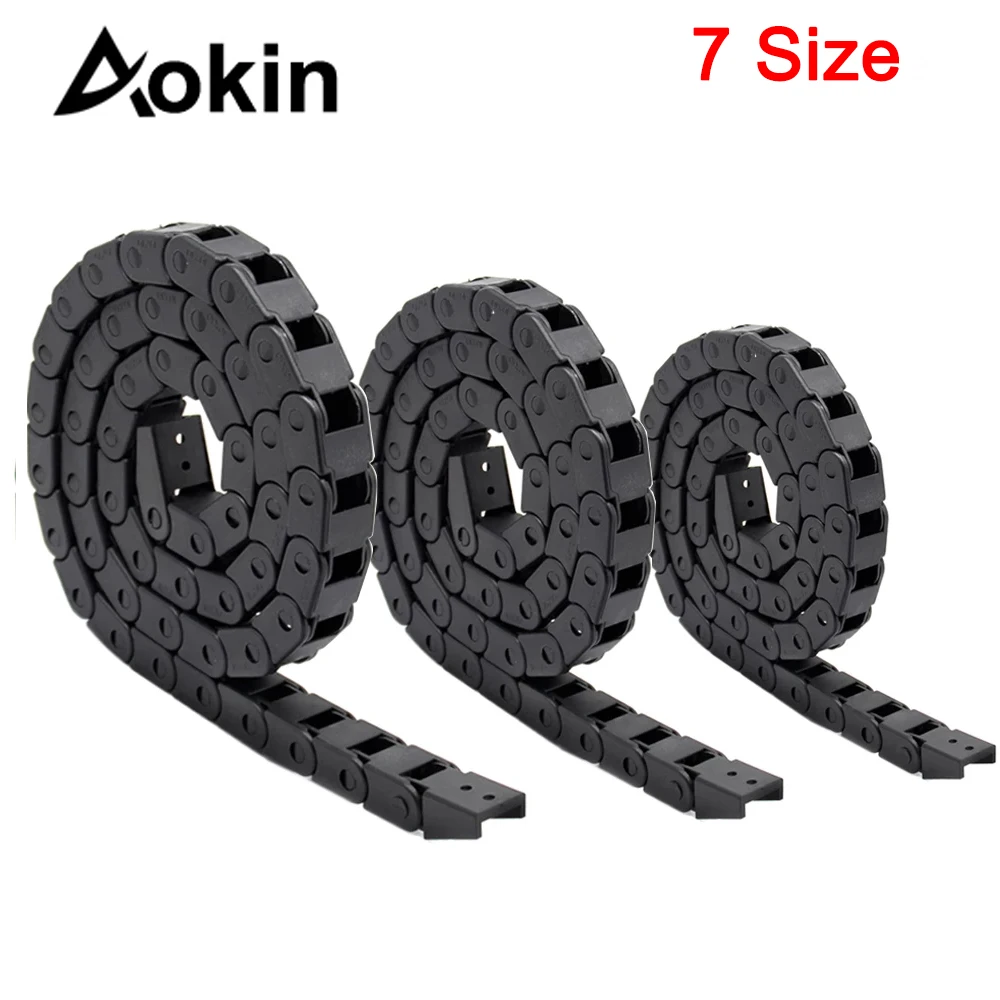 1Meter Plastic Transmission Drag Chain for Machine Cable Drag Chain Wire Carrier with end connectors for CNC Router Machine Tool
1Meter Plastic Transmission Drag Chain for Machine Cable Drag Chain Wire Carrier with end connectors for CNC Router Machine Tool