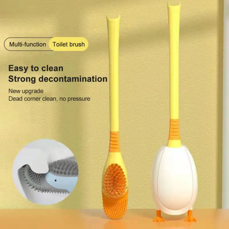 Toilet Brush Water Leak Proof With Base Duck Shape Silicone Soft Bristles Brush With Holder Toilet Bathroom Accessories
Toilet Brush Water Leak Proof With Base Duck Shape Silicone Soft Bristles Brush With Holder Toilet Bathroom Accessories
