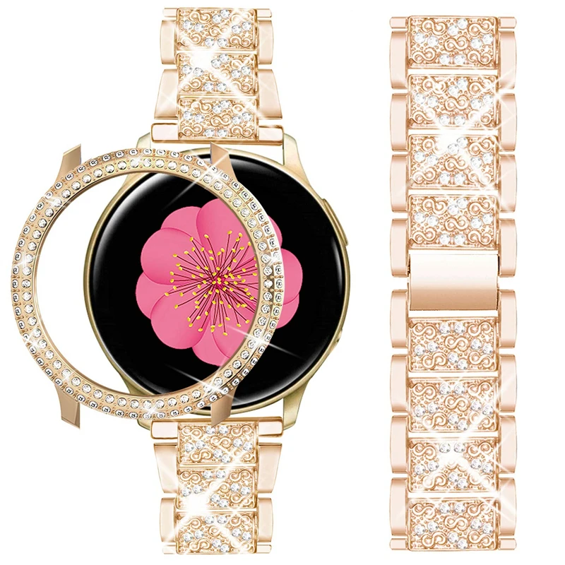 Bling Strap+Case For Samsung Galaxy Watch Active 2 40mm 44mm Stainless Steel Diamond Shining Watchband for galaxy watch Active 2
Bling Strap+Case For Samsung Galaxy Watch Active 2 40mm 44mm Stainless Steel Diamond Shining Watchband for galaxy watch Active 2