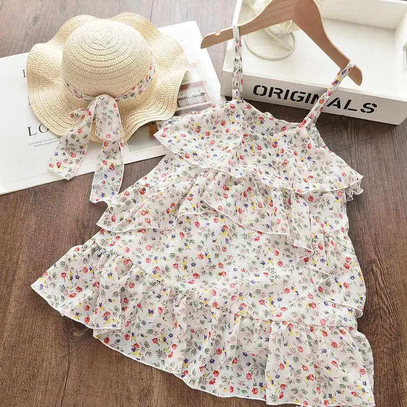 2020 New Casual Girls Dresses Summer with Hat 2 Piece Suit Children's Clothes Kids Girls Party Princess Print Dress Vestidos
2020 New Casual Girls Dresses Summer with Hat 2 Piece Suit Children's Clothes Kids Girls Party Princess Print Dress Vestidos