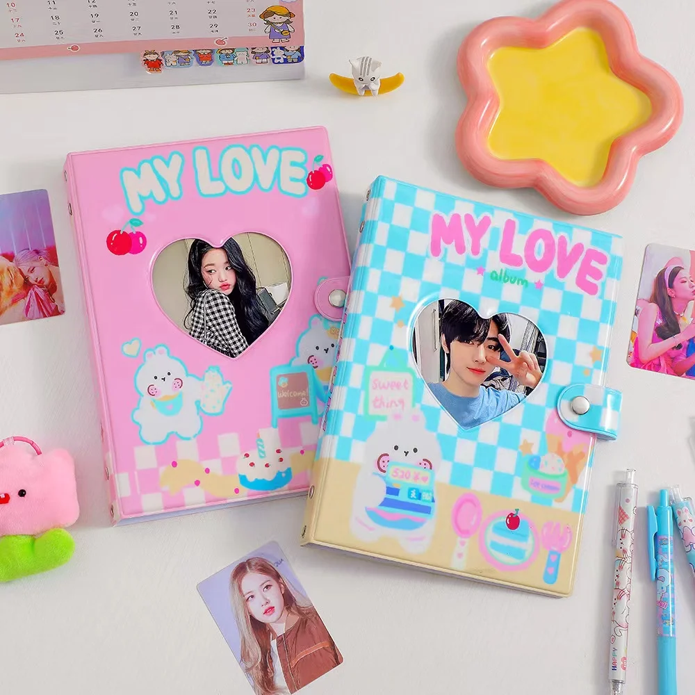 A5 Cartoon Cute Rabbit Love Binder Photo Card Collection Book Kpop Postcard Organizer Kawaii photo album storage book Stationery
A5 Cartoon Cute Rabbit Love Binder Photo Card Collection Book Kpop Postcard Organizer Kawaii photo album storage book Stationery