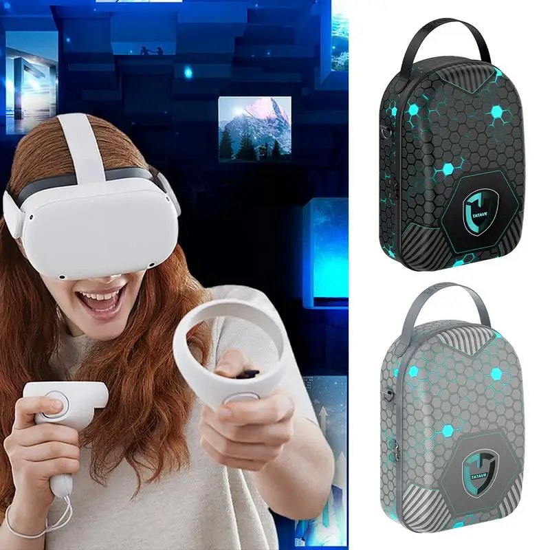 Storage Bag For PSVR2 EVA And Nylon Travel Carrying VR2 Bag Anti Fall ShockProof Protective Case Storage Bag For VR Accessories 
Storage Bag For PSVR2 EVA And Nylon Travel Carrying VR2 Bag Anti Fall ShockProof Protective Case Storage Bag For VR Accessories