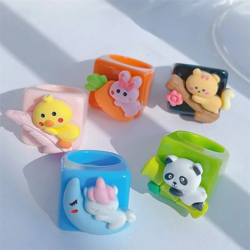 2022 New Trendy Design Sweet Cute Ring Fashion Acrylic Resin Cream Color Animals Rings for Women Girls Jewelry Accessories Gift
2022 New Trendy Design Sweet Cute Ring Fashion Acrylic Resin Cream Color Animals Rings for Women Girls Jewelry Accessories Gift