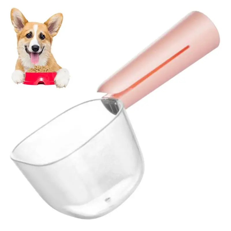 

Dog Food Scooper Kitten Food Measuring Cups Clear Comfortable Long Handle Scoop For Dogs Cats Ferrets And Rabbits Food