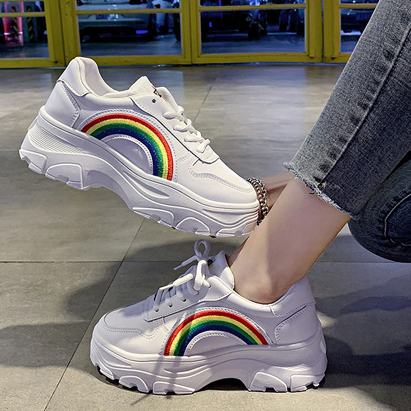 White Sneakers for Women Shoes Rainbow Luxury Designer Platform Sneakers Women 2022 Brands Sports Trend Casual Autumn Trainers
White Sneakers for Women Shoes Rainbow Luxury Designer Platform Sneakers Women 2022 Brands Sports Trend Casual Autumn Trainers