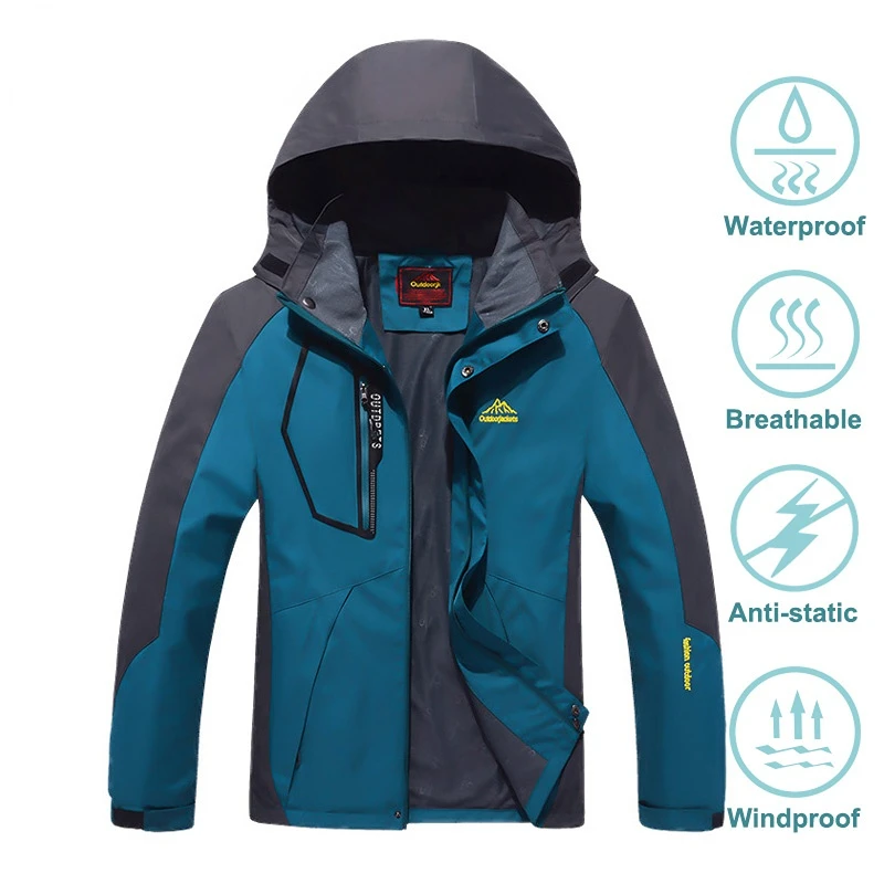Men's Waterproof Hiking Jacket Large Size Windproof Windbreaker Camping Hunting Running Trekking Fishing Coat Men Outdoor
Men's Waterproof Hiking Jacket Large Size Windproof Windbreaker Camping Hunting Running Trekking Fishing Coat Men Outdoor