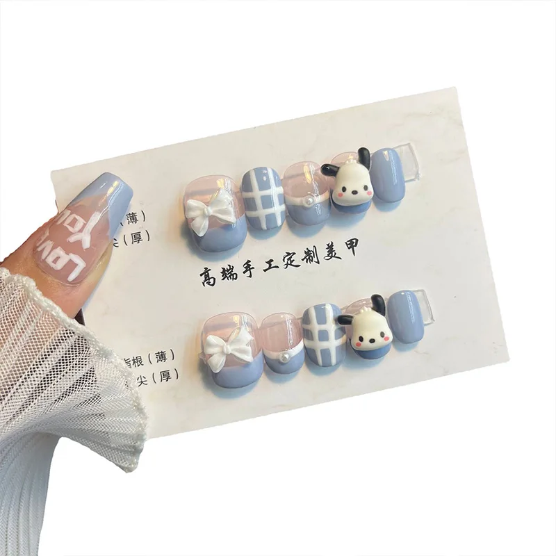 10pcs Sanrio Nails Pachacco Cartoon Resin Cute Sweet Girl Heart Short Round Detachable Manicure Kids Toys Kawaii Decoration Gift
10pcs Sanrio Nails Pachacco Cartoon Resin Cute Sweet Girl Heart Short Round Detachable Manicure Kids Toys Kawaii Decoration Gift