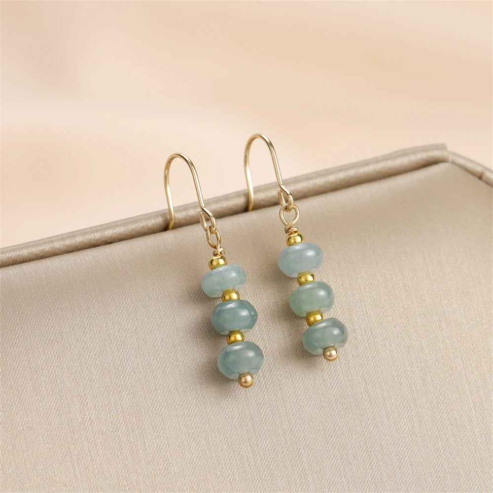 Sandrine Brand Wholesale Korean Design Real Gold Pleated Green Natural Stone Little Girl Earing For Teen Kids Quality SDE0001
Sandrine Brand Wholesale Korean Design Real Gold Pleated Green Natural Stone Little Girl Earing For Teen Kids Quality SDE0001