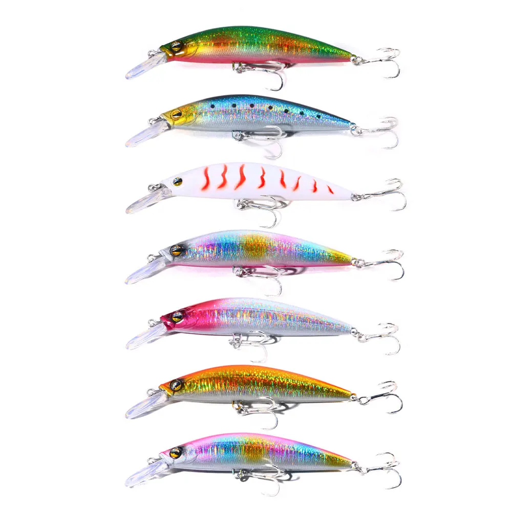 

EENGJIA 7Pcs Minnow Fishing Lures 10.5cm 25.4g Crankbait Wobbler Perch Isca Artificial Hard Bait Pike Carp Bass Swimbait Pesca