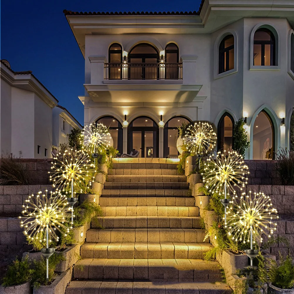 Solar Lawn Atmosphere Light Waterproof Fireworks Path Yard Lights Durable Easy Installation Swing Automatic Switch for Courtyard
Solar Lawn Atmosphere Light Waterproof Fireworks Path Yard Lights Durable Easy Installation Swing Automatic Switch for Courtyard