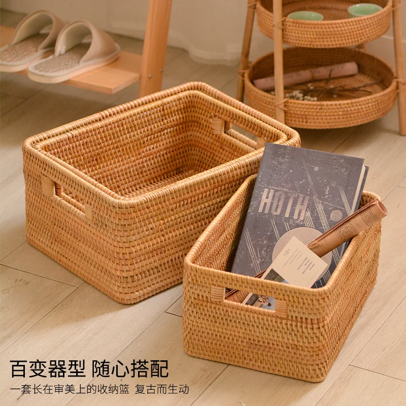Simple And Modern Autumn Rattan Children's Organizer Basket Hand-woven Decorative Storage Baskets Desktop Basket For Objects
Simple And Modern Autumn Rattan Children's Organizer Basket Hand-woven Decorative Storage Baskets Desktop Basket For Objects