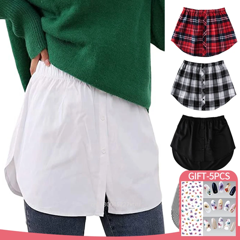 Casual Shirt Extenders Women Tail Hem Soft Cotton Detachable Under skirt Irregular Skirt Women's Fashion Blouse Tail Decorate
Casual Shirt Extenders Women Tail Hem Soft Cotton Detachable Under skirt Irregular Skirt Women's Fashion Blouse Tail Decorate