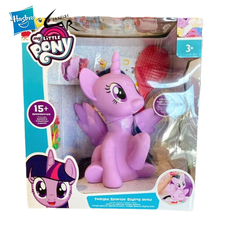 

Hasbro My Little Pony Head Unicorn Doll Comb Hairdressing Twilight Sparkle Styling Set Anime Action Figure Kid Handmade Toys