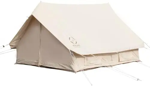 Canvas Camping Tent for 2/3/4 Person, 4 Season Tent, Waterproof, Windproof, and Weather Resistant Glamping Tent, Ideal for Hikin
Canvas Camping Tent for 2/3/4 Person, 4 Season Tent, Waterproof, Windproof, and Weather Resistant Glamping Tent, Ideal for Hikin