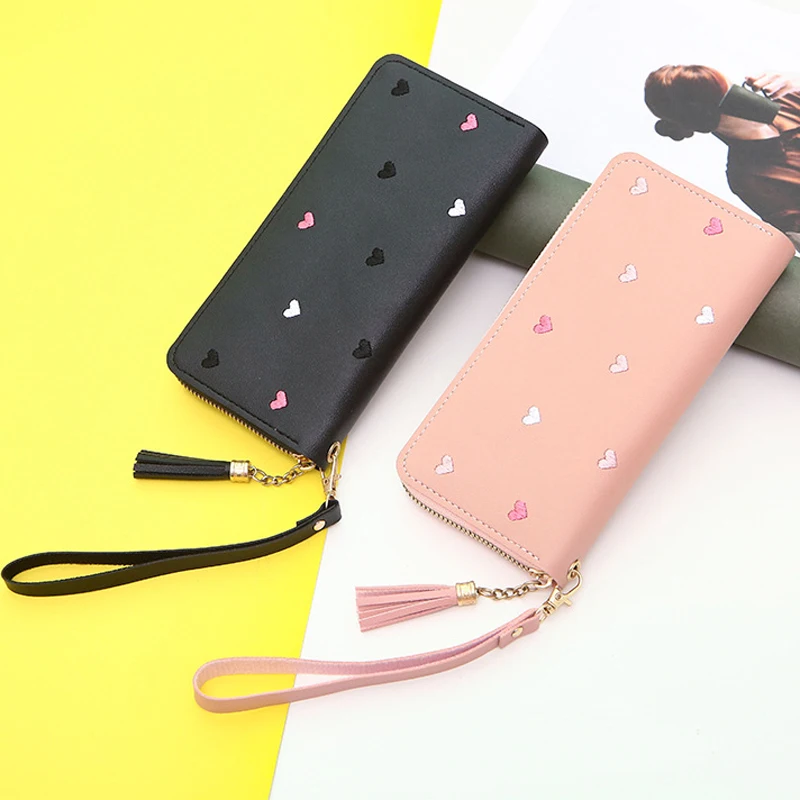 Women Wallet PU Leather Purse Ladies Tassel Long Wallet Cute Girl Zipper Lovely Coin Purse Card Holders Clutch Female Handbag
Women Wallet PU Leather Purse Ladies Tassel Long Wallet Cute Girl Zipper Lovely Coin Purse Card Holders Clutch Female Handbag