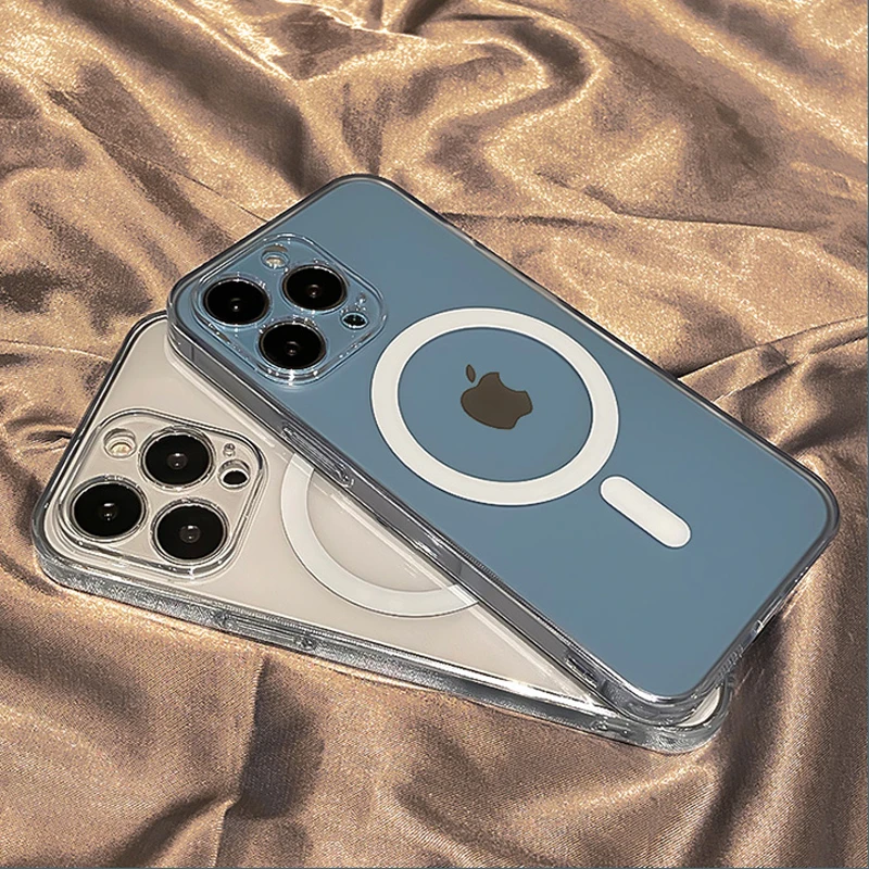 For Magsafe Wireless Charging Magnetic Case For iPhone 11 12 13 Pro Max mini X XS XR 7 8 Plus SE Transparent Shockproof Cover
For Magsafe Wireless Charging Magnetic Case For iPhone 11 12 13 Pro Max mini X XS XR 7 8 Plus SE Transparent Shockproof Cover