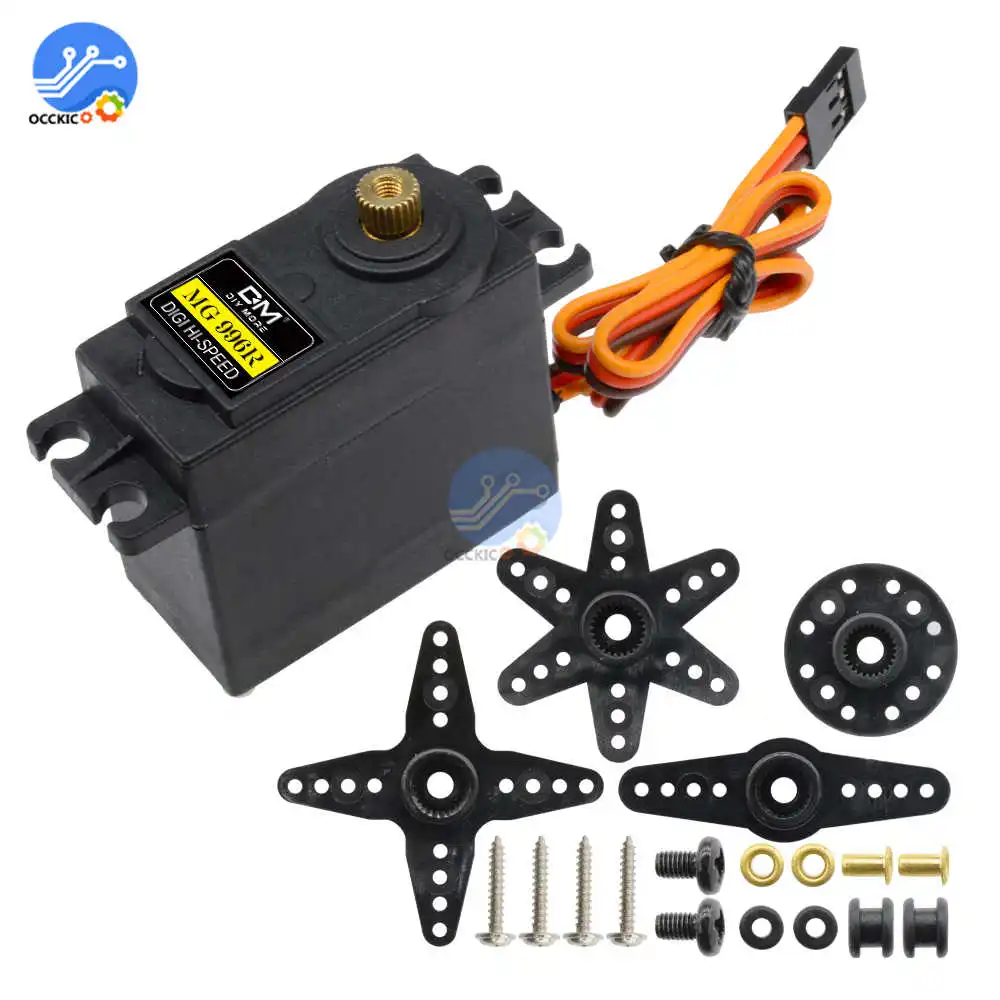 MG996R MG 996R Digital RC Servo Motor High Speed for RC Helicopter Car Boat CAR 1/8 Metal Gear Fly Robot DIY
MG996R MG 996R Digital RC Servo Motor High Speed for RC Helicopter Car Boat CAR 1/8 Metal Gear Fly Robot DIY