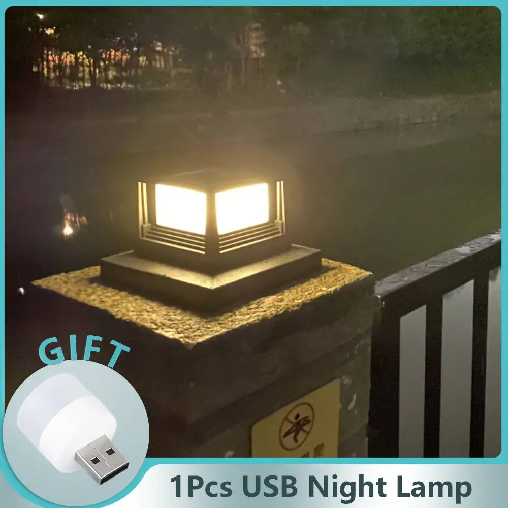 Solar Light Pillar Head Lamp Outdoor Waterproof Solar Post Lights Villa Column Lamp For House Gate Garden Fence Porch Lamps
Solar Light Pillar Head Lamp Outdoor Waterproof Solar Post Lights Villa Column Lamp For House Gate Garden Fence Porch Lamps